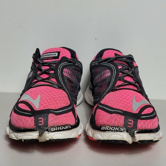 Brooks Pureflow 3 1201551B618 Pink Running Shoes Sneakers Womens Size 8.5B - Picture 4 of 7